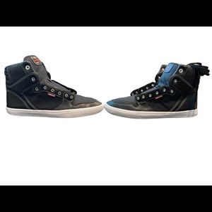 Levi’s, high top shoe , size 12 , black,  gray .